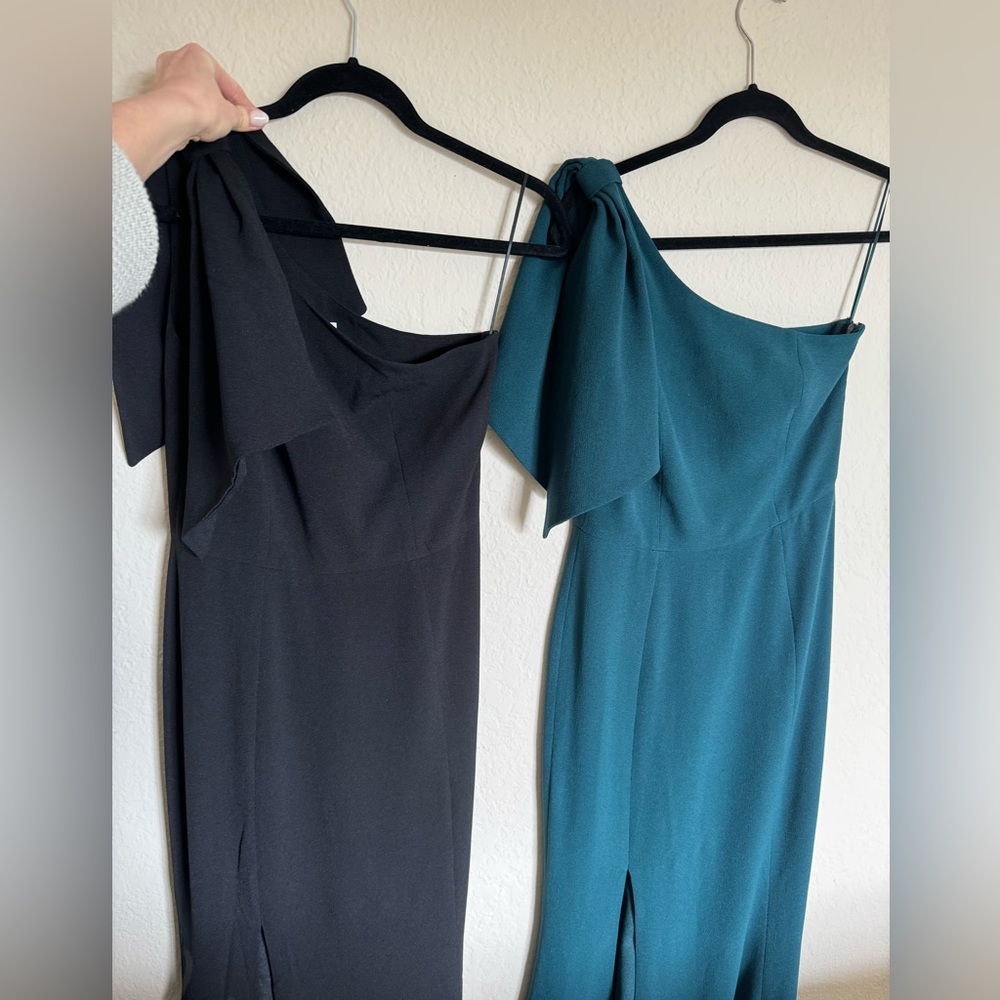 Dress the Population Black One-Shoulder Maxi Dress - Picture 11 of 11